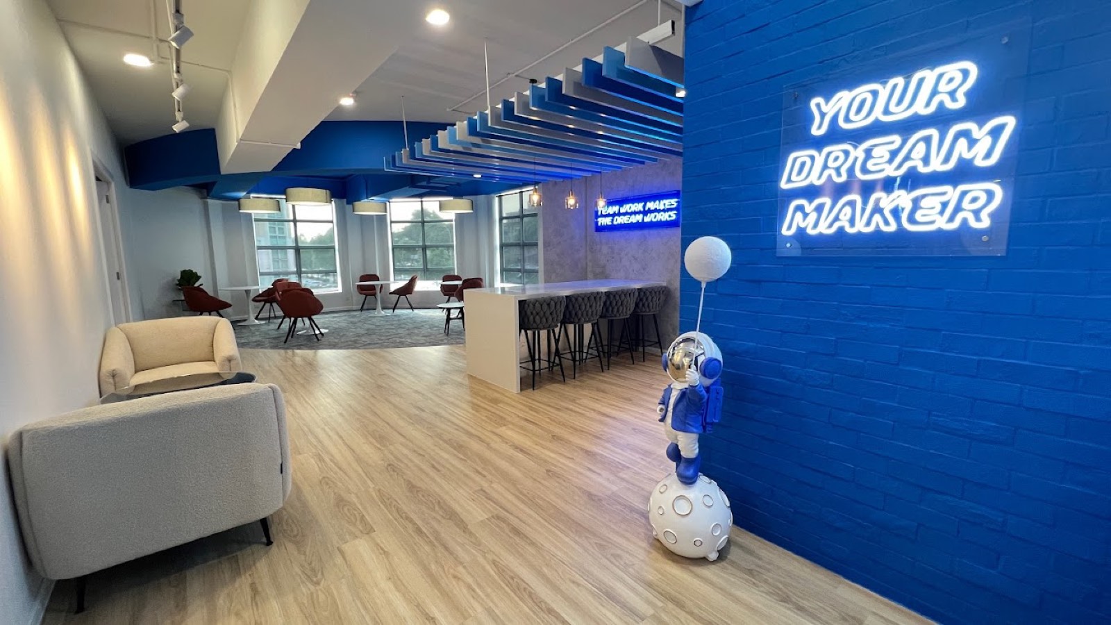 Brand wall in common area