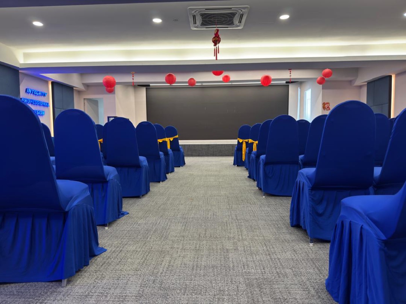 Corporate meeting setup